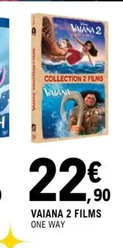 E.Leclerc Espace Culturel Vaiana 2 films offre