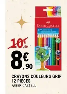 E.Leclerc Espace Culturel FABER CASTELL Crayons couleurs grip 12 pièces offre