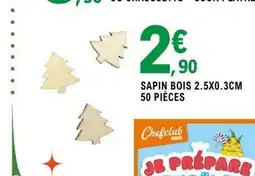 E.Leclerc Espace Culturel Sapin bois 50 pièces offre