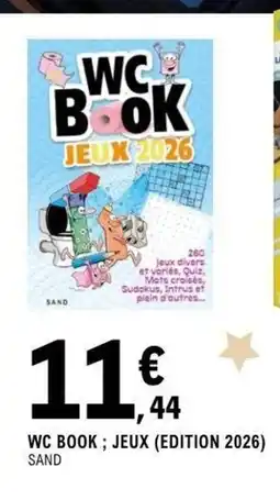 E.Leclerc Espace Culturel Wc book; jeux (edition 2026) offre