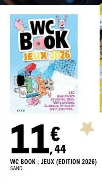 E.Leclerc Espace Culturel Wc book; jeux (edition 2026) offre