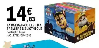 E.Leclerc Espace Culturel La pat'patrouille; ma première bibliothèque offre