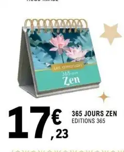 E.Leclerc Espace Culturel 365 jours zen offre