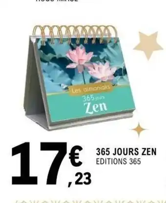 E.Leclerc Espace Culturel 365 jours zen offre