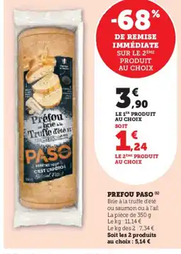 Hyper U PASO Prefou offre