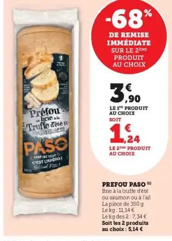 Hyper U PASO Prefou offre