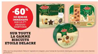Hyper U DELACRE Sur toute la gamme biscuits etoile offre