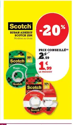 Hyper U SCOTCH Ruban adhesif offre