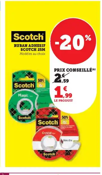 Hyper U SCOTCH Ruban adhesif offre