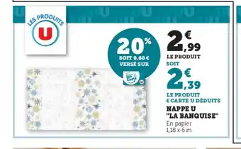 Hyper U Nappe u la banquise offre