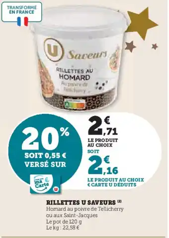 Hyper U Rillettes u saveurs offre
