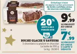 Hyper U Buche glacee u saveurs offre