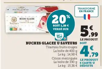 Hyper U Buches glacee u saveurs offre