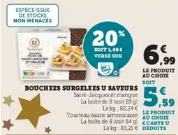 Hyper U Bouchees surgelees u saveurs offre