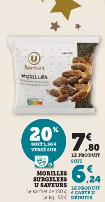 Hyper U Morilles surgelees u saveurs offre