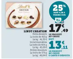 Hyper U LINDT Creation offre