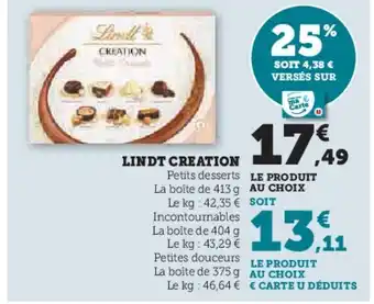 Hyper U LINDT Creation offre