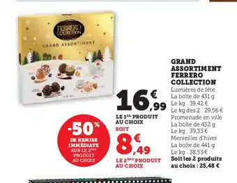 Hyper U FERRERO COLLECTION Grand assortiment offre