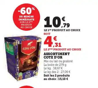 Hyper U COTE D'OR Assortiment offre