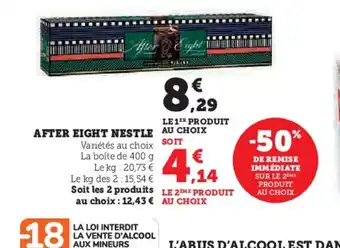 Hyper U AFTER EIGHT Nestle offre