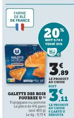 Hyper U Galette des rois fourree u offre