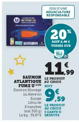 Hyper U Saumon atlantique fume u offre