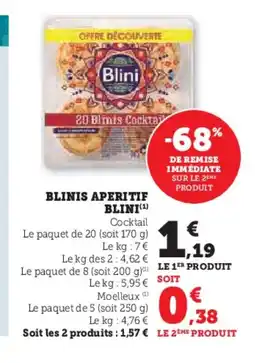 Hyper U BLINI Blinis aperitif offre