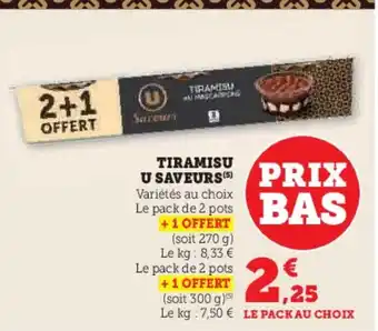 Hyper U Tiramisu u saveurs offre