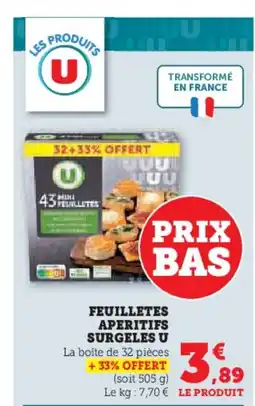 Hyper U Feuilletes aperitifs surgeles u offre