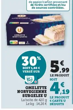 Hyper U Omelette norvegienne surgelee u offre