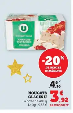 Hyper U Nougats glaces u offre