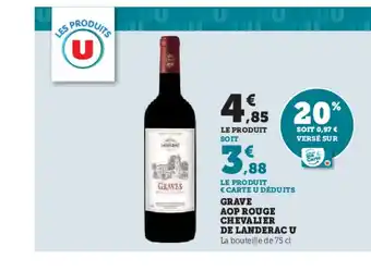 Hyper U Grave aop rouge chevalier de landerac u offre