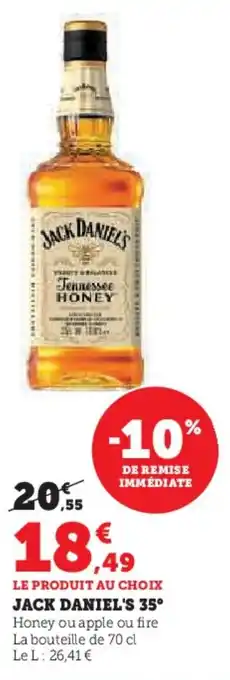 Hyper U JACK DANIEL'S offre