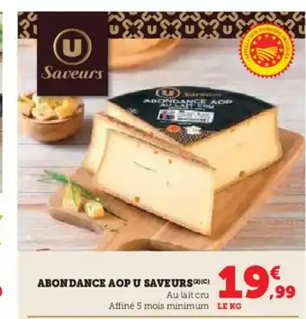 Hyper U Abondance aop u saveurs offre