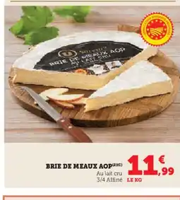 Hyper U Brie de meaux aop offre