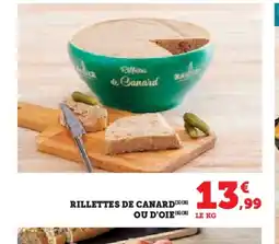 Hyper U Rillettes de canard ou d'oie offre