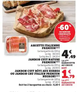 Hyper U Assiette italienne premium offre