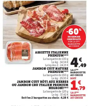 Hyper U Assiette italienne premium offre