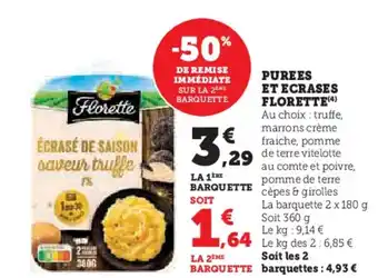 Hyper U Purees et ecrases offre