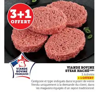 Hyper U Viande bovine steak haché offre
