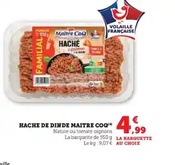 Hyper U MAITRE COQ Hache de dinde offre