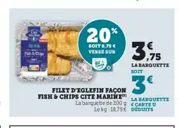Hyper U Filet d'eglefin façon fish & chips cite marine offre