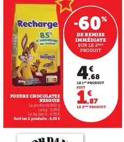 Hyper U NESQUIK Poudre chocolatee offre