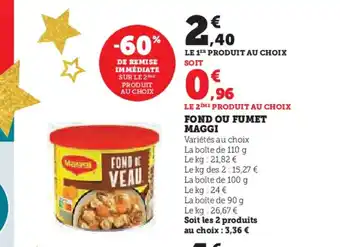 Hyper U MAGGI Fond ou fumet offre