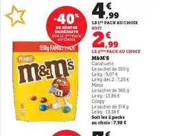 Hyper U M&M'S offre
