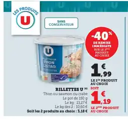 Hyper U Rillettes u offre
