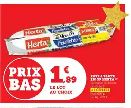 Hyper U HERTA Pate a tarte en or offre