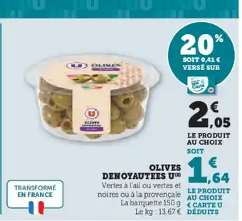 Hyper U Olives denoyautees u offre