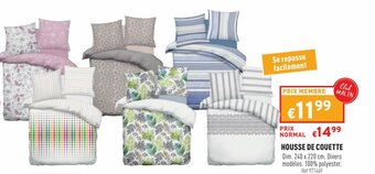 Trafic Housse de couette offre