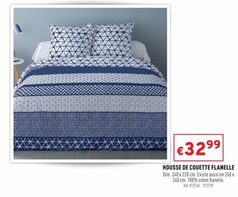 Trafic Housse de couette flanelle offre